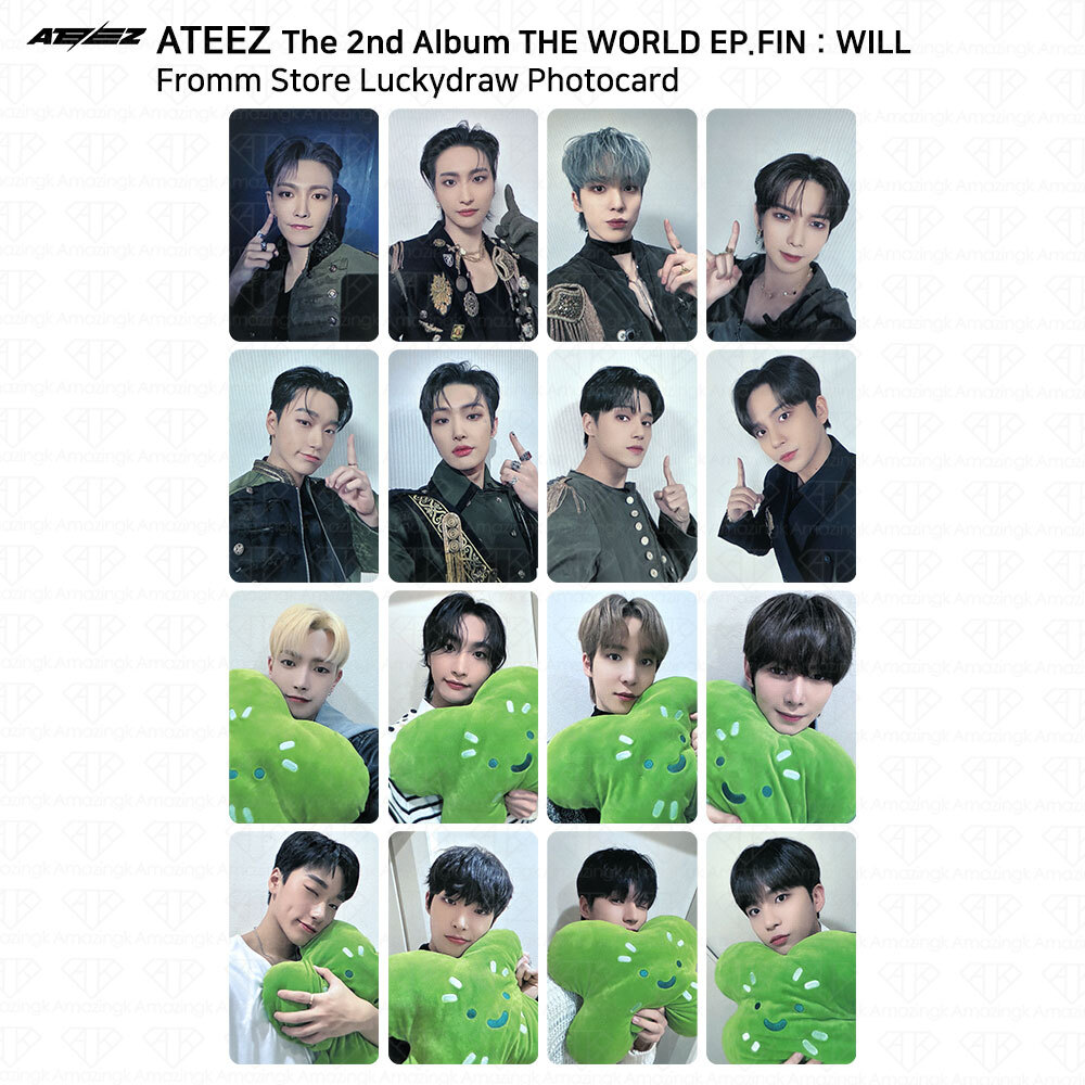 ATEEZ silver foil 特典 ランダムトレカ ウヨン ATEEZ ウヨン