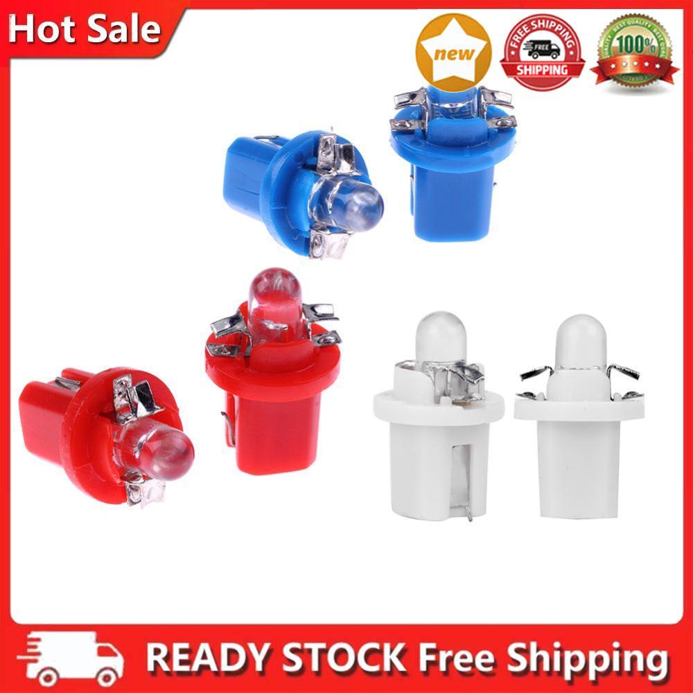 10pcs T5 B8.5D 5050 SMD LED Cars Instrument Dashboard Light Bulb