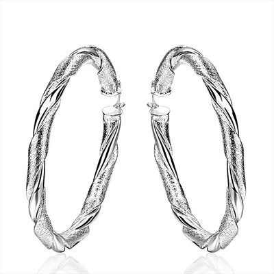 mit Sterlingsilber DO141 T::A Damen Ohrring Creolen Ringe //Gold Ohrstecker pl
