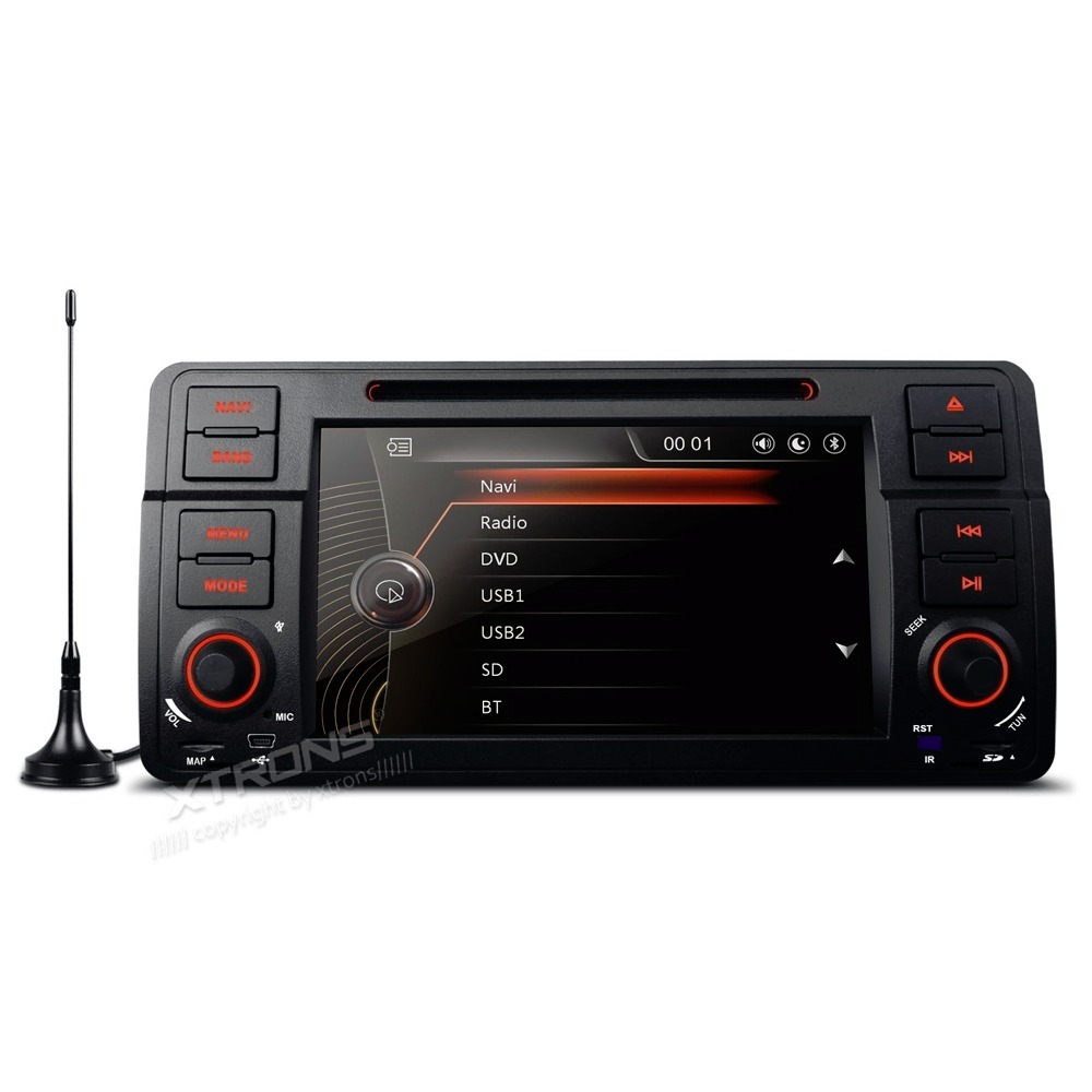 BMW 3 Series E46 7" HD Double Din SatNav Car DVD USB Aux Stereo with