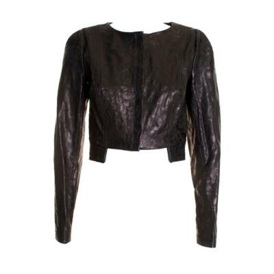 Pre-owned Temperley London Temperley Majorelle Lthr Jackt In Black