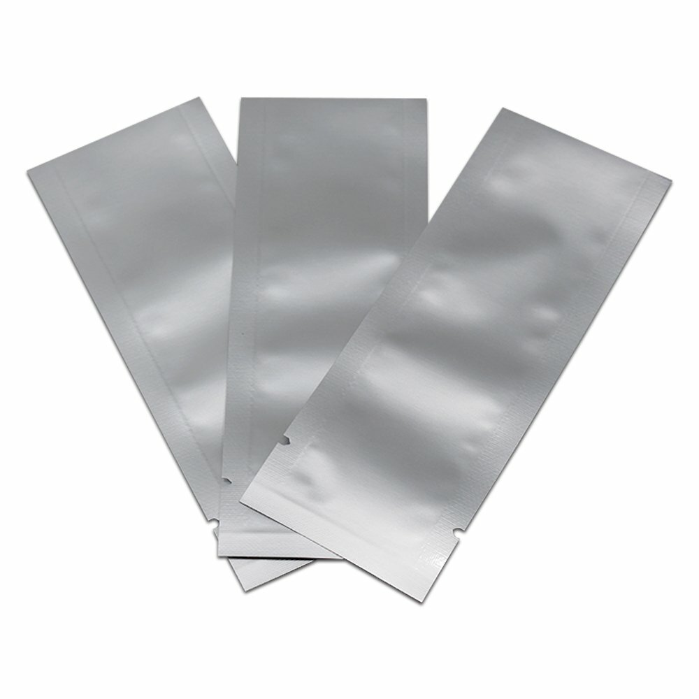 Vacuum Heat Sealable Mylar Pure Foil Bag Pouch for Sampling Packaging Food Stora