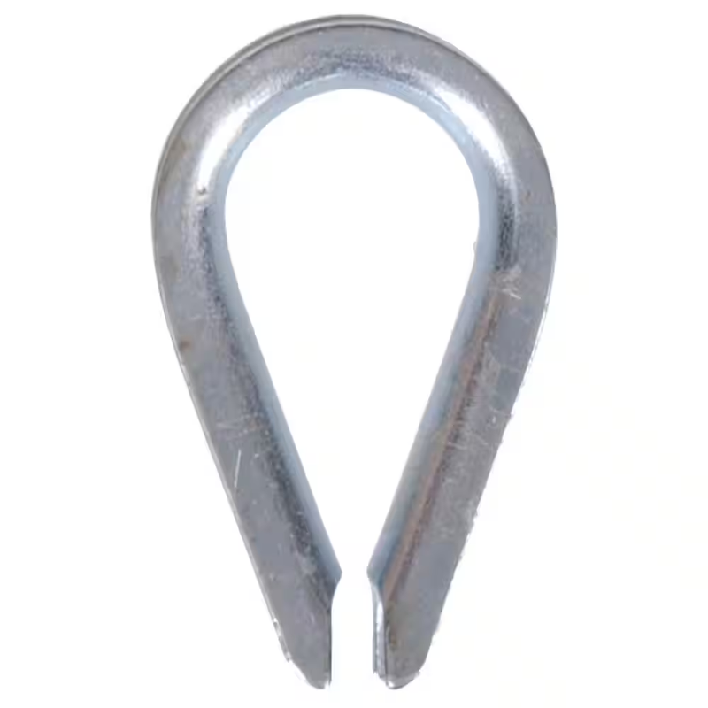 Wire Rope Thimble 1/4 Inch Zinc Plated Cable Loop Protector Light Duty Rigging