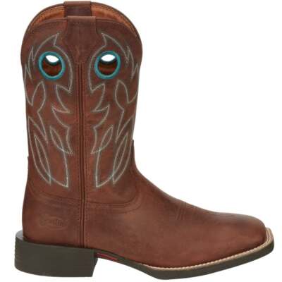

Justin Boots Bowline Ковбойские мужские коричневые повседневные ботинки с квадратным носком SE7522, Коричневый, Justin Boots Bowline Square Toe Cowboy