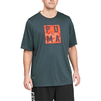 

Puma Train Camo Logo Спортивная футболка с круглым вырезом и коротким рукавом, большой размер для мужчин, Синий, Puma Train Camo Logo Crew Neck Short Sleeve Athletic T-Shirt Big