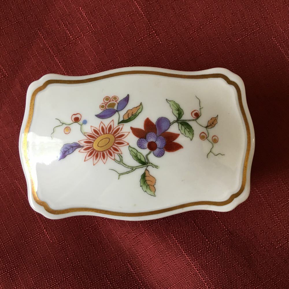 Vintage Richard Ginori Italy Porcelain Oriente Trinket Box