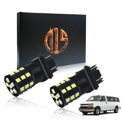 1800LM White 3157 LED Reverse Backup Light Bulbs for 2003-2020 Chevy Express