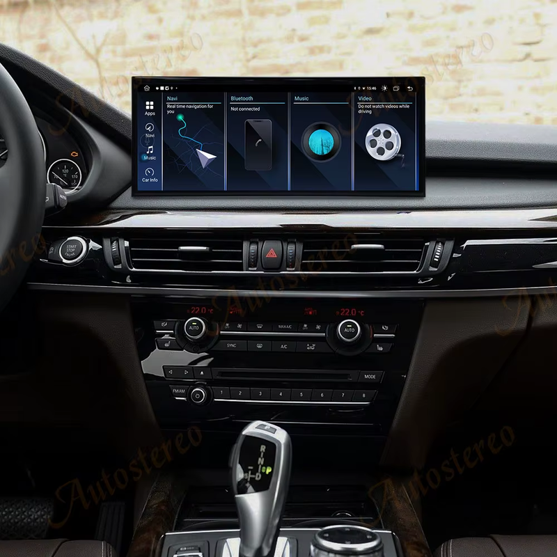 15.8 Inch Qualcomm Android 13 Carplay For BMW X5 F15 X6 F16 X5M Car Multimedia P