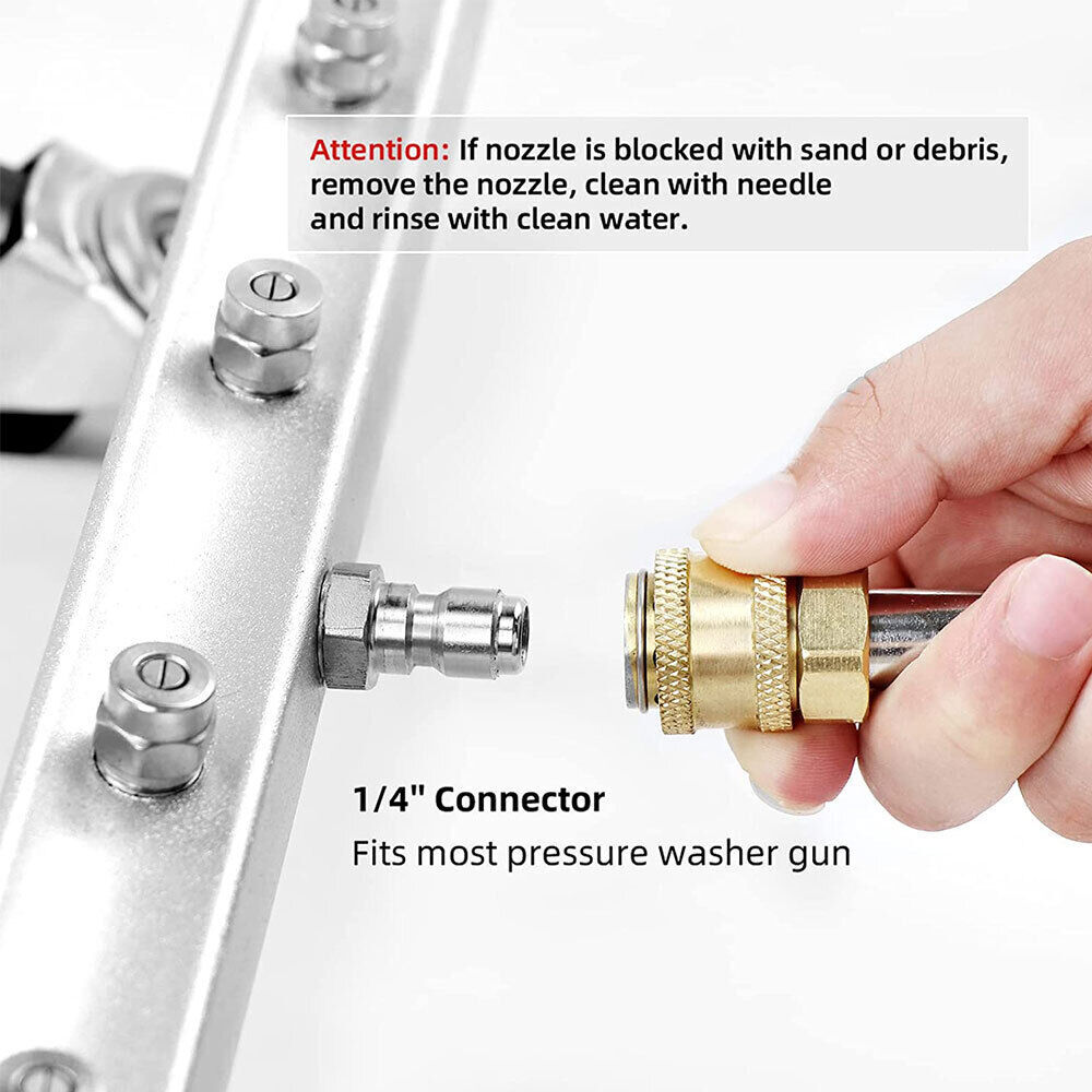 Pressure Washer Undercarriage Cleaner Under Car Wash 30° Angled Extension Wand