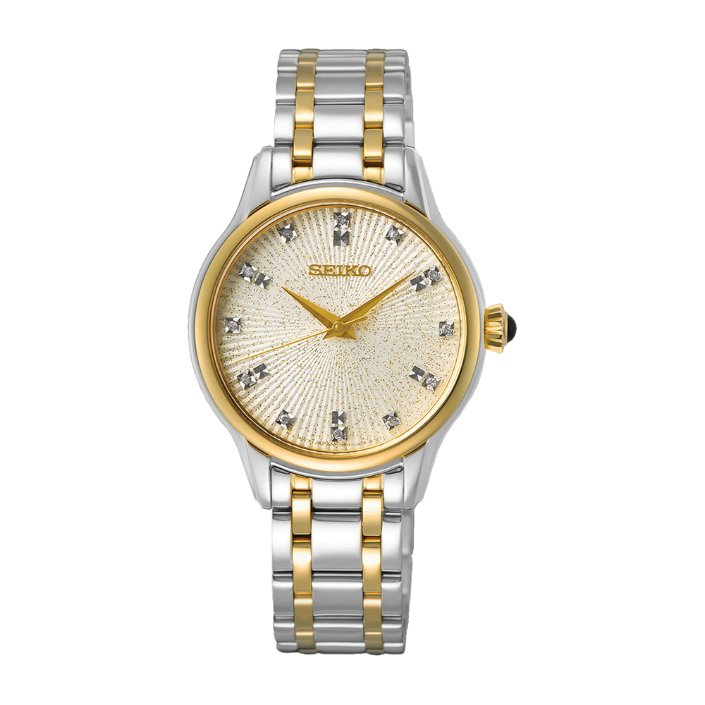 Pre-owned Seiko Diamond Collection 29.5 Mm Women's Quartz Watch