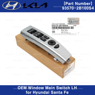 935702B100S4 Genuine OEM Window Main Switch LH for Hyundai Santa Fe CM 2007-2012