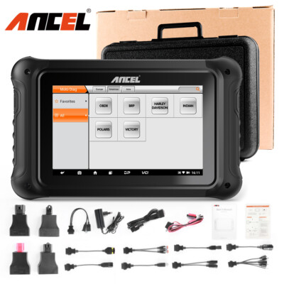 Motorcycle OBD2 Scanner All System Diagnostic Scan Tool ABS TPMS Oil Reset