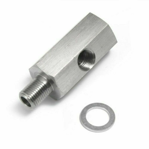 Pressure Sensor Tee To Npt Adapter Turbo Supply Feed Line Gauge