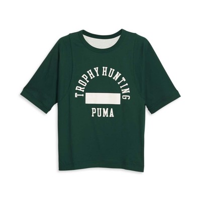 Женская спортивная футболка Puma X Trophy Hunting Basketball с круглым вырезом и коротким рукавом