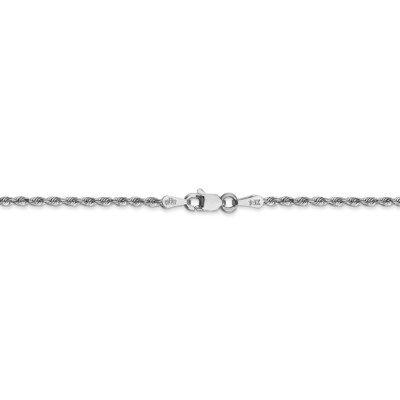 Pre-owned Superdealsforeverything Real 14kt 1.85mm Diamond Cut Quadruple Rope Chain; 20 Inch In White