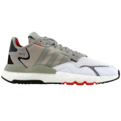 

Adidas Nite Jogger Мужские кроссовки на шнуровке Размер 5 M Повседневная обувь EF5409, Grey;off white, adidas Nite Jogger Lace Up