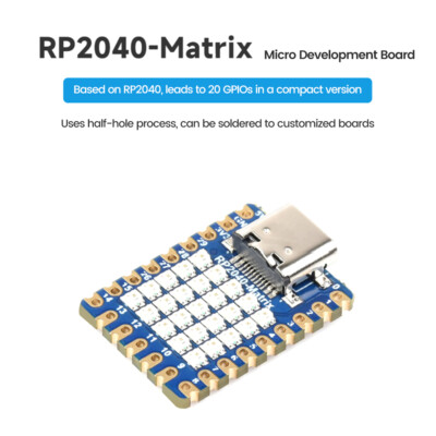 RP2040 Mini Development Board 5 × 5 RGB LED Matrix Development Board Module