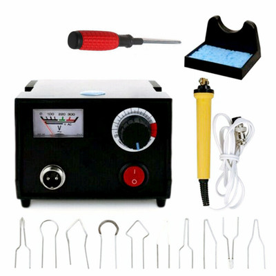 110V Wood Burning Pen Tool Multifunction Craft Pyrography Machine Burner Set