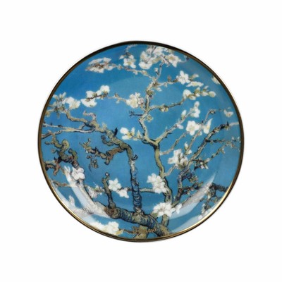 Goebel Mini Plate Van Gogh - Almond Tree Blue, Artis Orbis, Fine Bone China 1...