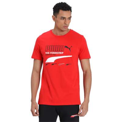 

Футболка Puma Club мужская красная повседневная 597166-11, Красный, Puma Club TShirt