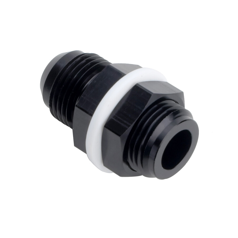 10AN 10 AN AN10 Flare Fuel Cell Bulkhead Fitting With Teflon Washer Black eBay