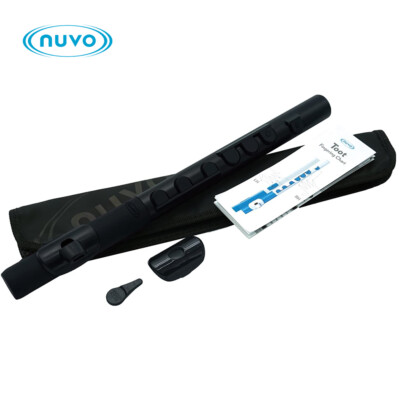 Nuvo TooT 2.0 Pre-Flute Instrument for Beginner Musicians All Black N430TBBK