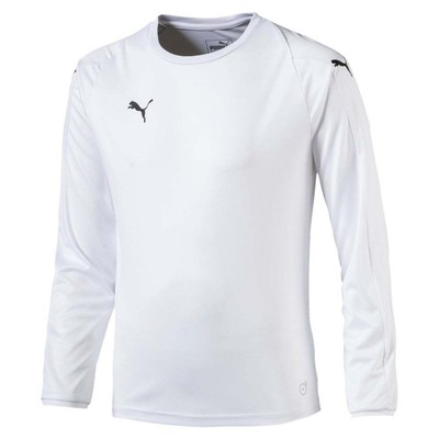 

Футболка Puma Liga Crew Neck с длинным рукавом для мальчиков, молодежная, белая 703421-14, Белый, Puma Liga Crew Neck Long Sleeve Soccer Jersey Youth