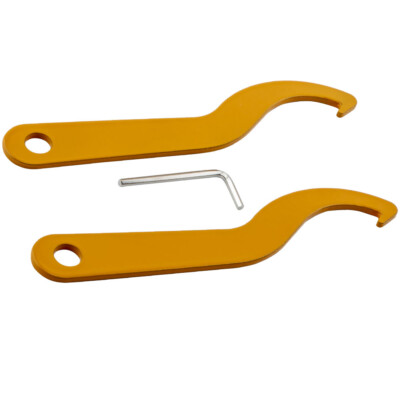 1 Pair COILOVER ADJUSTMENT WRENCH SUSPENSION C SPANNER TOOL Gold