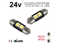 6 volt 6V 42//43 mm feston ampoule led 6 smd moto moto scooter GLB273