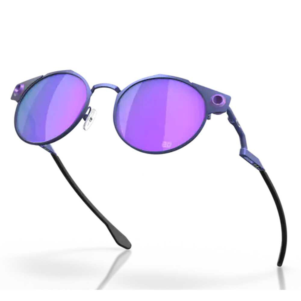 Pre-owned Oakley Sunglasses Deadbolt Fabio Quartararo Matte Navy Prizm Violet Oo6046-10 In Purple