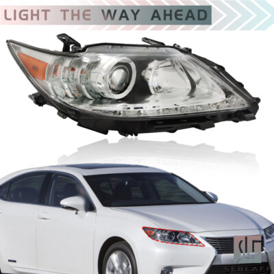 Headlight For 2013-2015 Lexus ES300H ES350 HID/Xenon Chrome Passenger Right Side