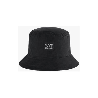 Emporio Armani EA7 Black Woven Bucket Hat