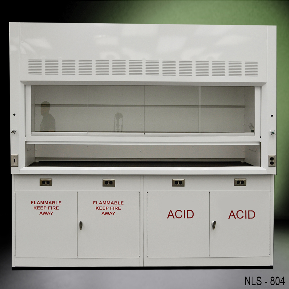 8'  Laboratory Fume Hood NEW with FLAMMABLE & ACID CABINETS