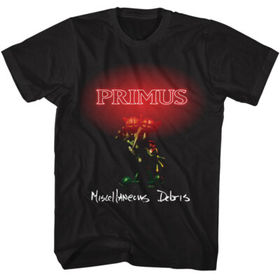 Primus Men's T Shirt Miscellaneous Debris Music Progressive Black Cotton Merch