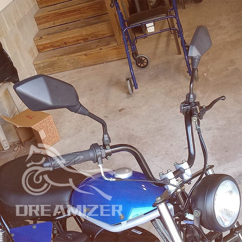 MIRROR MIRROR バックレスビスチェ C70 Motorcycle Rearview Mirrors & 7/8