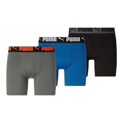 

Мужские трусы-боксеры Puma Athletic 3 Pack, размер  85838202, Синий, Puma Athletic 3 Pack Boxer Briefs