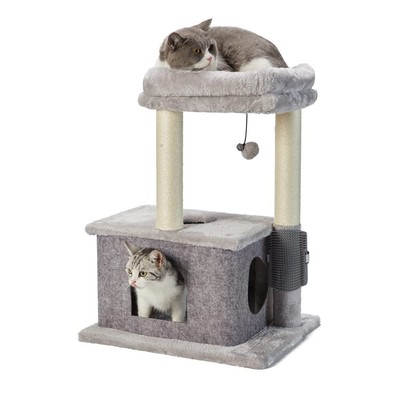 Cat Tree,Scratching Posts with Condos Cats Tower Beds and Dangling Ball Toys,...