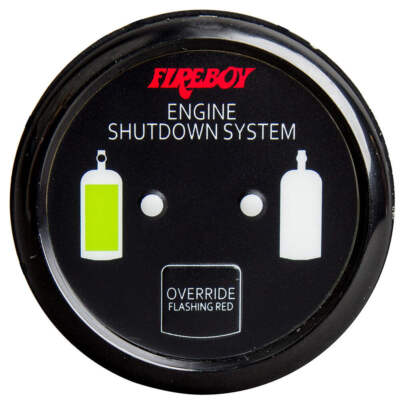 Fireboy-Xintex Deluxe Helm Display w/Gauge Body, LED Color Graphics f/Engine Shu