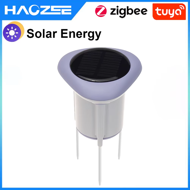Tuya Smart Zigbee Soil Sensor Planting Temperature and Humidity Meter IP66 Wirel
