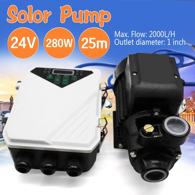 280W 24V SOLAR PRESSURE WATER PUMP + CONTROLLER Irrigation livestock Water BEST!