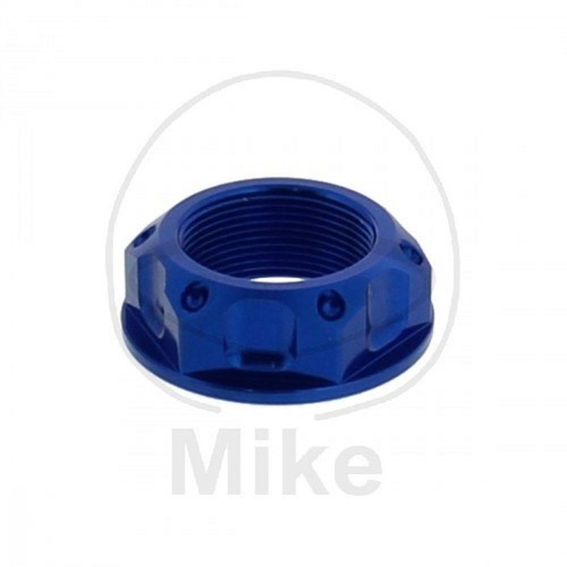 Dado Canotto Jmp M22x1.00mm Alu Blau Pour Kawasaki 125 Kx 1987-1992
