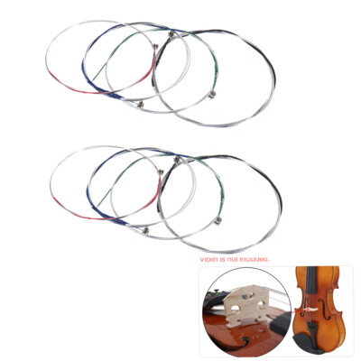 2 Sets of 4 Violin Strings 4/4 3/4 Violin Strings Steel String G D A E Strings