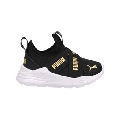 

Puma Wired Run Summer Slip On Toddler Boys Черные кроссовки Повседневная обувь 38373404, Черный, Puma Wired Run Summer Slip On Toddler