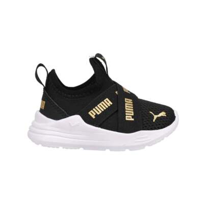 Puma Wired Run Summer Slip On Toddler Boys Черные кроссовки Повседневная обувь 38373404