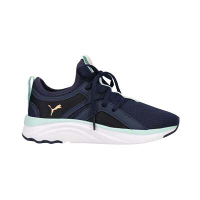 

Повседневная обувь Puma Soft Sophia Lace Up Youth Girls Blue Sneakers 195566-04, Синий, Puma Soft Sophia Lace Up Youth