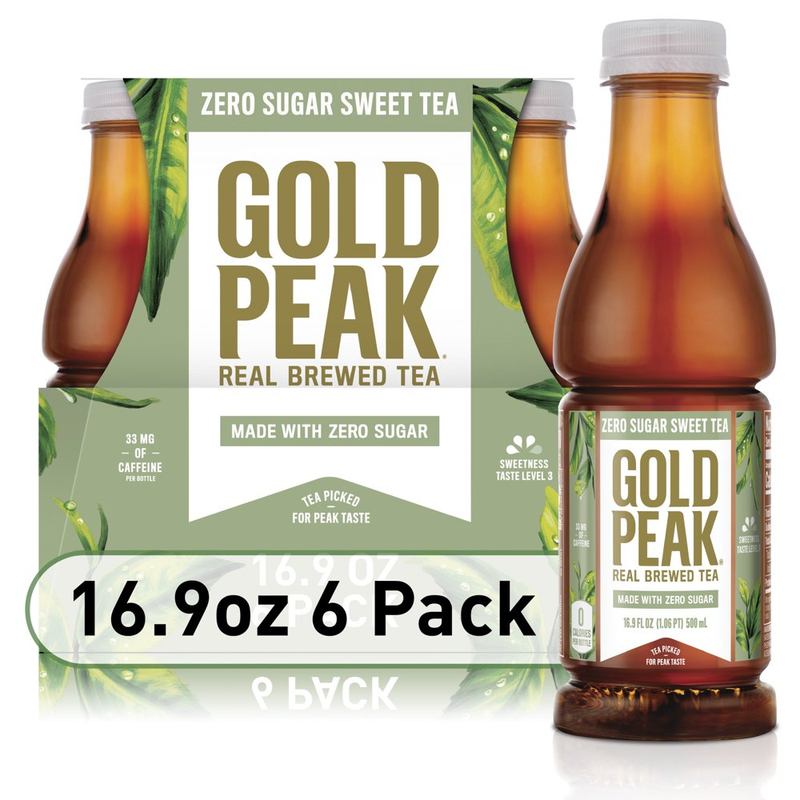 Zero Sugar Diet, Tea Drink, 16.9 Fl Oz, 6 Bottles ,usa