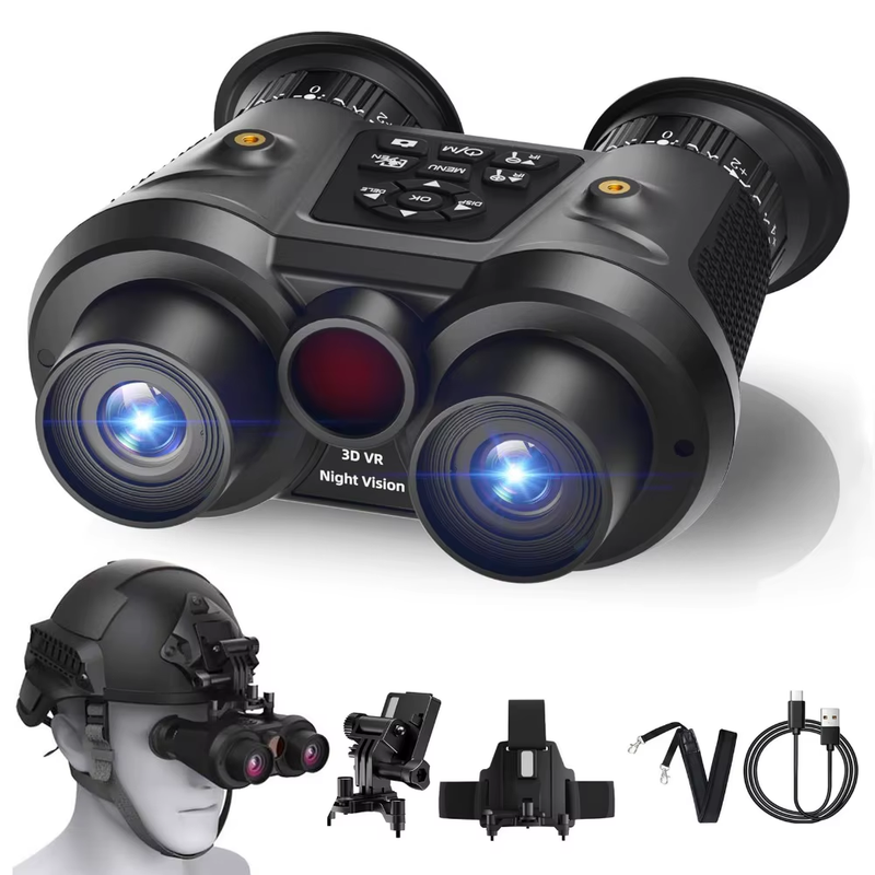 Night Vision Goggles 4K UHD Night Vision Binoculars 3D VR Infrared Vision Tactic