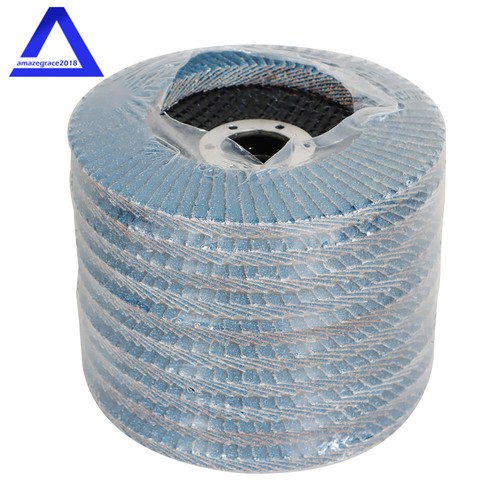 100PCS 4-1/2"×7/8'' 40 Grit T29 Premium Zirconia Flap Disc Sanding Grinding