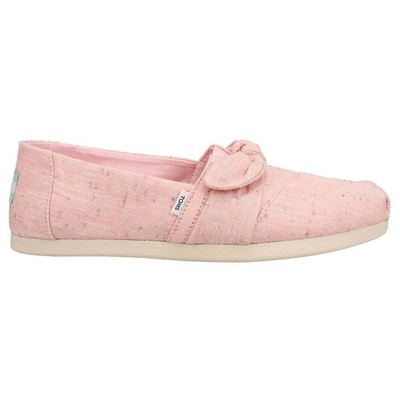 

TOMS 10017714T Женские льняные шлепанцы из альпаргаты Повседневная обувь на плоской подошве - розовый, TOMS Alpargata Linen Slip On