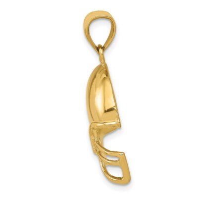 Pre-owned Superdealsforeverything Real 14kt Yellow Gold Football Helmet Pendant